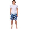 SpongeBob SquarePants Pajamas Men's Chillin Lounge PJ Sleep Shorts Blue - 2 of 4