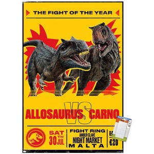 Trends International Jurassic World: Dominion - Allosaurus Vs Carno Unframed Wall Poster Prints - 1 of 4