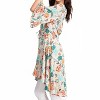 Women's Bell Sleeve Hi-low Peplum Tie Front Top Duster - Easel - 2 of 4