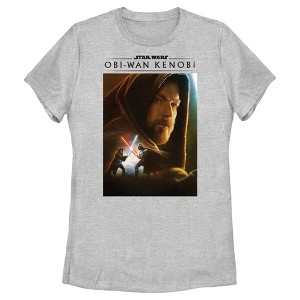 Women's Star Wars: Obi-Wan Kenobi Darth Vader vs Kenobi Artistic Lightsaber Duel T-Shirt - 1 of 4
