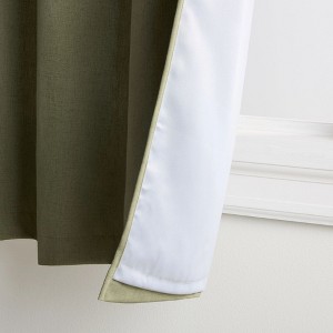 TOWN & COUNTRY BASICS Bertram Solid Linen Texture Indoor Curtains - 1 of 4