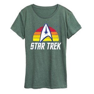 Women's - Star Trek - Sunset Logo Short Sleeve Graphic T-Shirt - 1 of 4