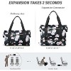 Hachikiko Expandable Travel Duffle Bag,Lightweight Weekender/Overnight/Hospital Bag, Carry-On Tote for Women & Men - 3 of 4