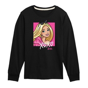 Boys' - Barbie - Xoxo Barbie Long Sleeve Graphic T-Shirt - 1 of 4