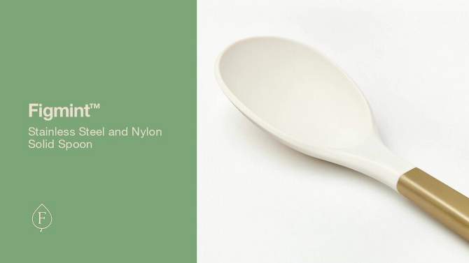 Stainless Steel and Nylon Solid Spoon - Figmint™, 2 of 7, play video