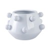 Modern Ceramic Planter with Textured Bubble Design, Ceramic Indoor & Outdoor Decorative Pot for Home & Garden - 4 of 4