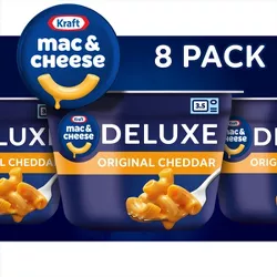 Kraft Deluxe Original Mac and Cheese Cups Easy Microwavable Dinner - 19.12oz/8ct