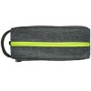 The Hudson - Grey Textured Cosmetic Bag with Colored Zipper by Youzey - 4 of 4