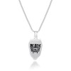 Marvel Black Panther Mens Black Enamel and Stainless Steel Pendant Necklace, 24" Box Chain - 4 of 4