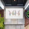 Stupell Industries Minimal Happy Easter Bunnies Printed Outdoor Door Mat, design by Leah Straatsma, 18"x30" - 3 of 4