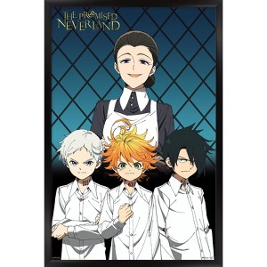 Trends International The Promised Neverland - Mom & Orphans Framed Wall Poster Prints - 1 of 4