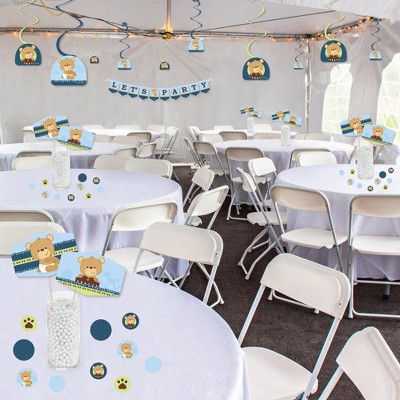 Baby Boy Teddy Bear Blue and Brown Party Decoration Kit