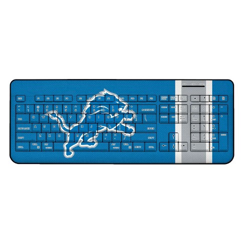 Keyscaper Nfl Stripe Wireless Usb Keyboard - Detroit Lions : Target