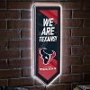 Evergreen Ultra-Thin Glazelight LED Wall Decor, Pennant, Houston Texans- 9 x 23 Inches Made In USA - 2 of 4