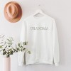 Simply Sage Market Women's Graphic Sweatshirt Embroidered Floral Grandma - 3 of 4