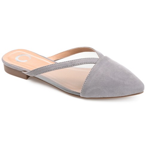 Journee Collection Womens Reeo Slip On Pointed Toe Mules Flats