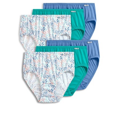 Jockey Women's Elance Hipster - 6 Pack 7 Winter Blue/eden Floral/paradise  Teal : Target