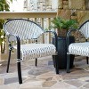 Leisure Made Monticello 3pc Wicker Seating in Black - image 3 of 4