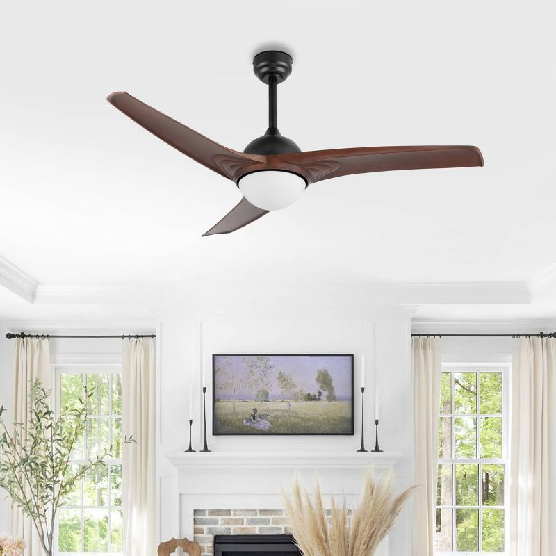 52" 1-Light Sully Contemporary 6-Speed Propeller Integrated LED Ceiling Fan - JONATHAN Y, 5 of 18