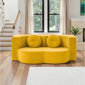 VASIP 2-in-1 Convertible Modular Sofa Bed with Memory Foam, Space-Saving Sofa Bed for Living Room,Bedroom,Apartment,No Assembly Required - 1 of 4