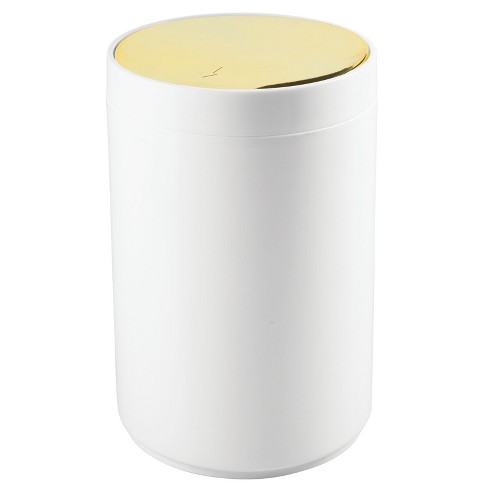 Simplehuman 4.5l Round Step Trash Can Steel White : Target