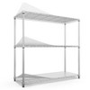 NicBex 47.20" 3-Tier Bookshelf with Adjustable Metal Shelves Bookcases for Living Room Home Office - 3 of 4