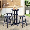 WestinTrends Malibu All Weather Hdpe Outdoor Patio Bar Height Bistro Set (4-Piece) - 2 of 4