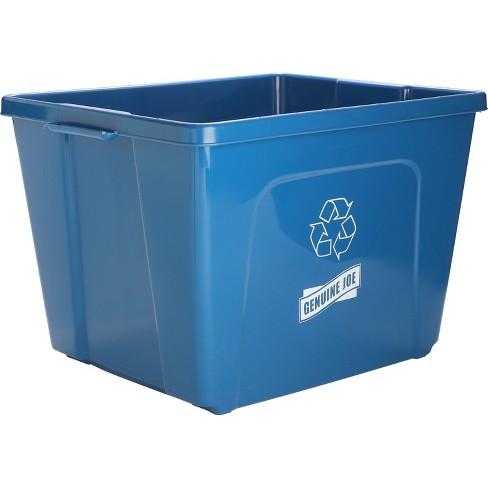 Rubbermaid 18 Gallon Blue Stacking Recycle Bin