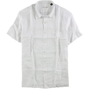 Tasso Elba Mens Glen Button Down Dress Shirt - 1 of 1