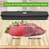 Topteng Vacuum Sealer: Dry/Moist Modes, Food Preservation Storage, Black, Plastic - 3 of 4