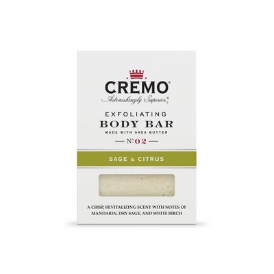 Cremo Exfoliating Body Bar Citron & Vetiver 6 0z for sale online
