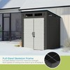Suncast 6' x 5' Modernist Storage Shed, All-Weather Outdoor Backyard Unit, Gray - 3 of 4