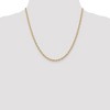 Black Bow Jewelry 3.2mm, 14k Yellow Gold Solid Link Cable Chain Necklace - 2 of 4