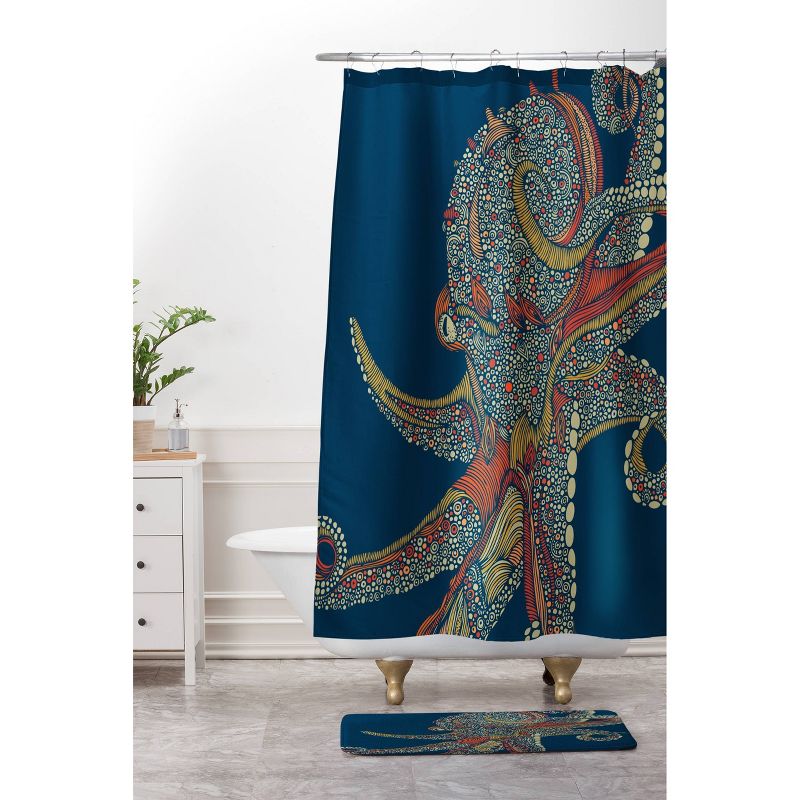 Valentina Ramos Azzuli Shower Curtain Navy - Deny Designs, 3 of 6