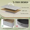 GALAXHERO 8-Drawer Dresser for Bedroom, Fabric Storage Dresser, Wide Chest of Drawers for Living Room, Closet, Entryway,Light Grey - 4 of 4