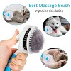 Munora Self-Cleaning Slicker Brush - Pet Grooming Tool for Cats & Dogs - Removes Loose Undercoat, Ergonomic Handle - 2 of 4