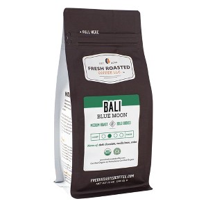 Fresh Roasted Coffee, Organic Bali Blue Moon Coffee, Medium Roast Ground Coffee - 12oz - 1 of 4