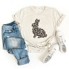 Simply Sage Market Leopard Bunny Short Sleeve Tee - M - Oatmeal - 3 of 4