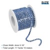 Unique Bargains Bags Clothing Decoration Crystal Rhinestone Sew on Close Claw Chain Trim - 2 of 4