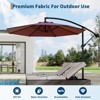 10FT Cantilever Patio Umbrella, Hanging Umbrella with Cross Base, Crank Lift & Tilt for Maximum Shade Coverage - 4 of 4