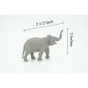 Collectible Wildlife Gifts | Asian Elephant, Elephas maximus, Educational, Rubber Animal, Realistic Figure, Lifelike, Gift,   2 1/2"   SF57 B58 - 3 of 4