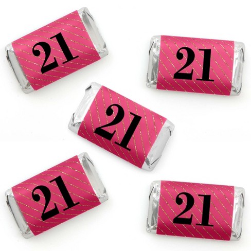 Big Dot Of Happiness Finally 21 Girl - 21st Birthday Party Favor Popcorn  Treat Boxes - Set Of 12 : Target