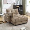 TinyHomie Sleeper Sofa Couch Bed, Oversized Chaise Lounge Chair Cozy Cloud Couch - 2 of 4