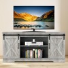 ODK Farmhouse TV Stand for TVs Up to 65" - Mid Century Entertainment Center with Storage Cabinets - Rustic Media Console Table for Living Room - 4 of 4