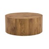 FONTOI Cylindrical Coffee Tables with Anti-slip Feet for Small Spaces Living Room Bedroom Balcony Office Side Table, Wood, 27.5"*12"*27.5" - 4 of 4