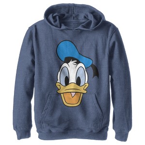 Boy's Disney Large Donald Duck Pull Over Hoodie - 1 of 4