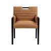 Meridian Furniture,Aimee Vegan Leather Dining Arm Chair - 3 of 4