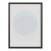 18" x 24" Blake Colorful Records Blue Yellow Framed Printed Glass Gray - Kate & Laurel All Things Decor - 4 of 4