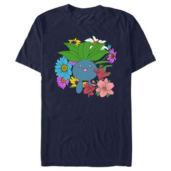Men's Pokemon Floral Oddish T-Shirt