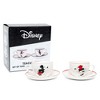 Silver Buffalo Disney Mickey and Minnie Bone China Teacup and Saucer | Set of 2 - 2 of 4